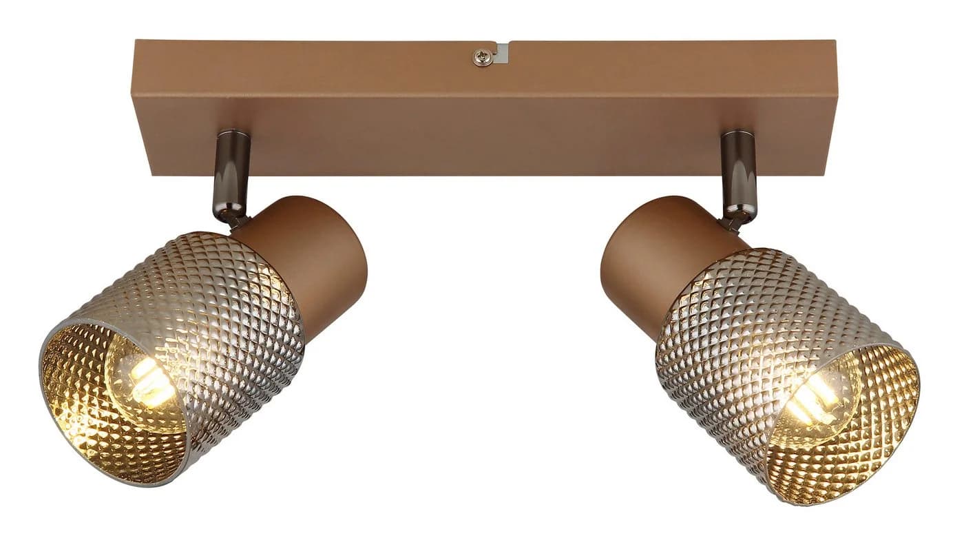 GLOBO LIGHTING Deckenstrahler SATELLA Braun Metall mit Kristalloptik - Bild 2