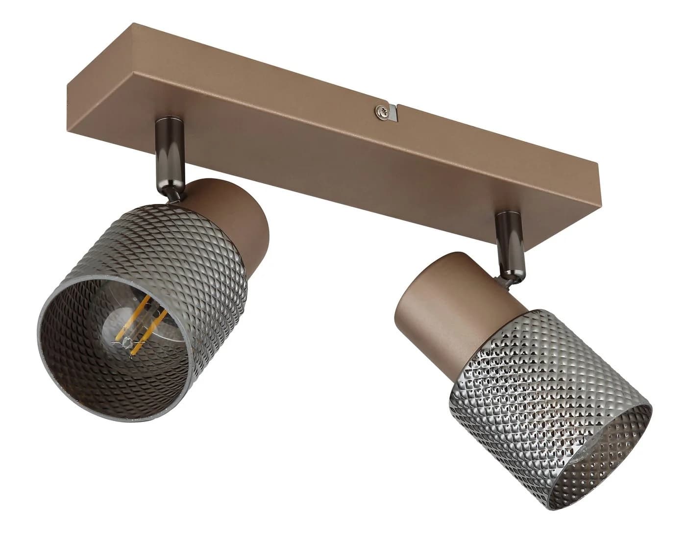 GLOBO LIGHTING Deckenstrahler SATELLA Braun Metall mit Kristalloptik - Bild 3