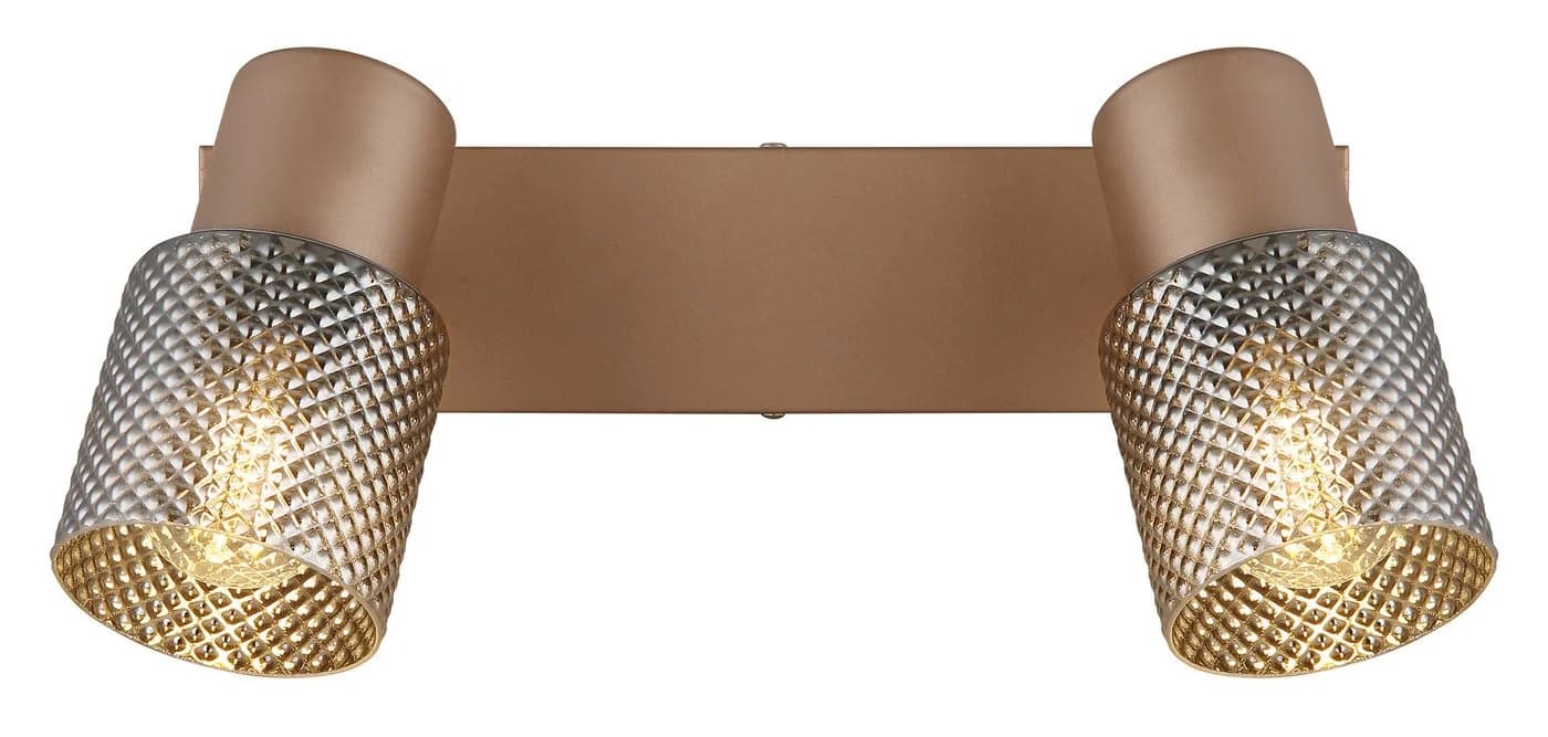 GLOBO LIGHTING Deckenstrahler SATELLA Braun Metall mit Kristalloptik - Bild 5