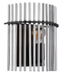 GLOBO LIGHTING Wandleuchte GORLEY Schwarz Glasstäbe Modern Bild 2