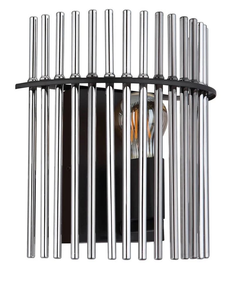 GLOBO LIGHTING Wandleuchte GORLEY Schwarz Glasstäbe Modern - Bild 2