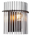 GLOBO LIGHTING Wandleuchte GORLEY Schwarz Glasstäbe Modern Bild 3