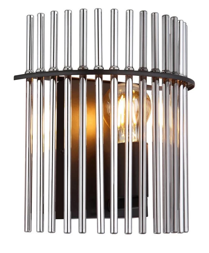 GLOBO LIGHTING Wandleuchte GORLEY Schwarz Glasstäbe Modern - Bild 3