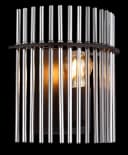 GLOBO LIGHTING Wandleuchte GORLEY Schwarz Glasstäbe Modern Bild 5