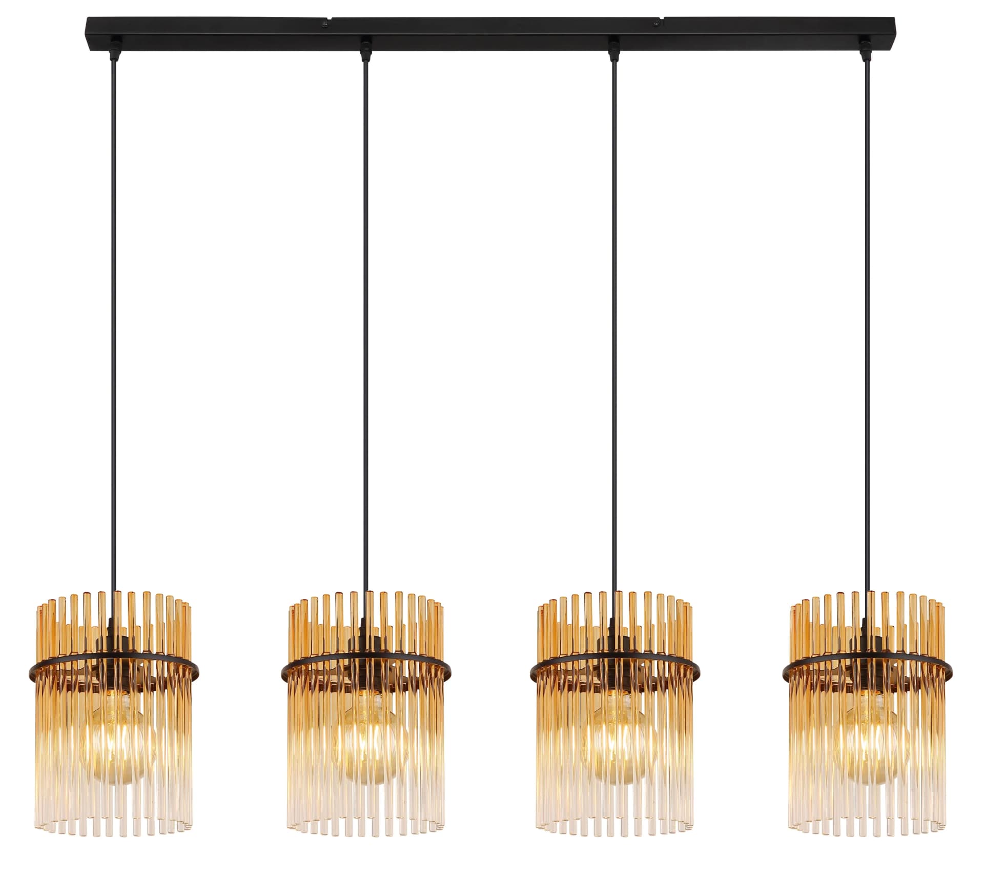 GLOBO LIGHTING Hängeleuchte GORLEY Schwarz Gold