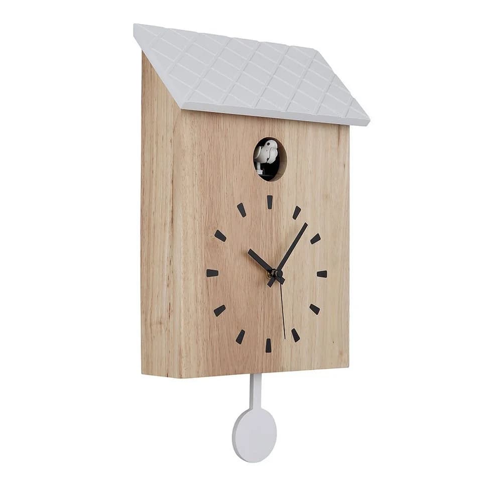 GLOBO LIGHTING Dekolicht CLOCKY Wanduhr Braun mit Kuckucksfunktion - Bild 2