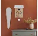GLOBO LIGHTING Dekolicht CLOCKY Wanduhr Braun mit Kuckucksfunktion Bild 3