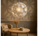 GLOBO LIGHTING LED Pendelleuchte, Leuchtmittel inklusive, Warmweiß, Blüten Strahler Bild 4