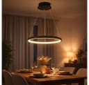 GLOBO LIGHTING LED Pendelleuchte Schwarz Matt Ring Bild 2