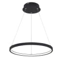 GLOBO LIGHTING LED Pendelleuchte Schwarz Matt Ring Bild 5