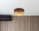 GLOBO LIGHTING Deckenleuchte GORLEY Glasstäbe Metall Bild 1