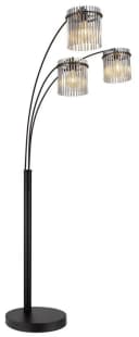GLOBO LIGHTING Stehlampe GORLEY Schwarz Matt Glasstäbe Bild 1