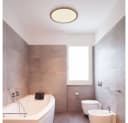 GLOBO LIGHTING LED Deckenleuchte Warmweiß IP44 Holzoptik 3-Stufen-Dimmer Bild 5