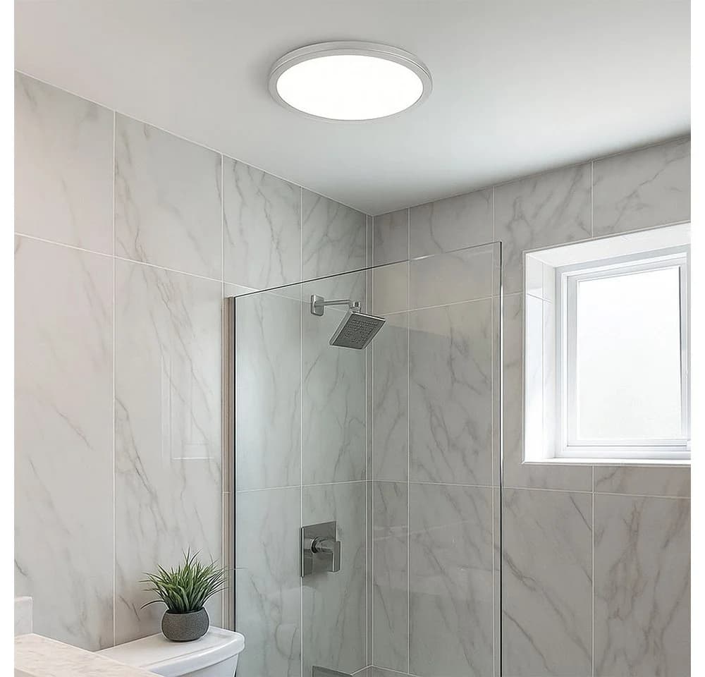GLOBO LIGHTING LED Deckenleuchte Silber Dimmbar IP44 - Bild 4