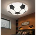 GLOBO LIGHTING Deckenleuchte Fußball-Design Schwarz/Weiß Glas Bild 1