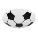 GLOBO LIGHTING Deckenleuchte Fußball-Design Schwarz/Weiß Glas Bild 2