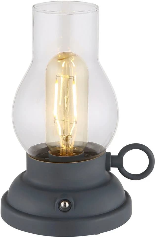 GLOBO LIGHTING LED Tischleuchte PETRO Dimmer Anthrazit Akku - Bild 4