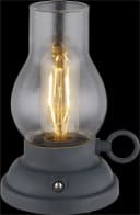 GLOBO LIGHTING LED Tischleuchte PETRO Dimmer Anthrazit Akku Bild 5