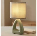 GLOBO LIGHTING Tischleuchte Grün Keramik Textil Bild 1