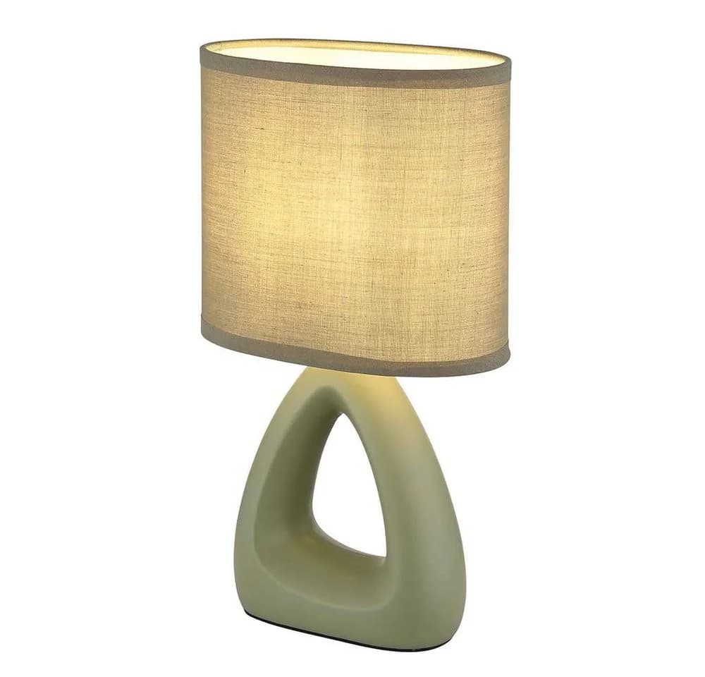GLOBO LIGHTING Tischleuchte Grün Keramik Textil - Bild 2