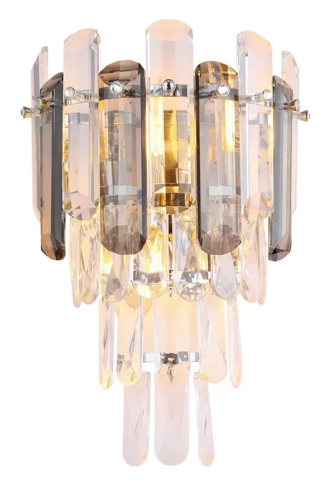 GLOBO LIGHTING Wandleuchte ORGINA Silber Kristall E14 - Bild 2