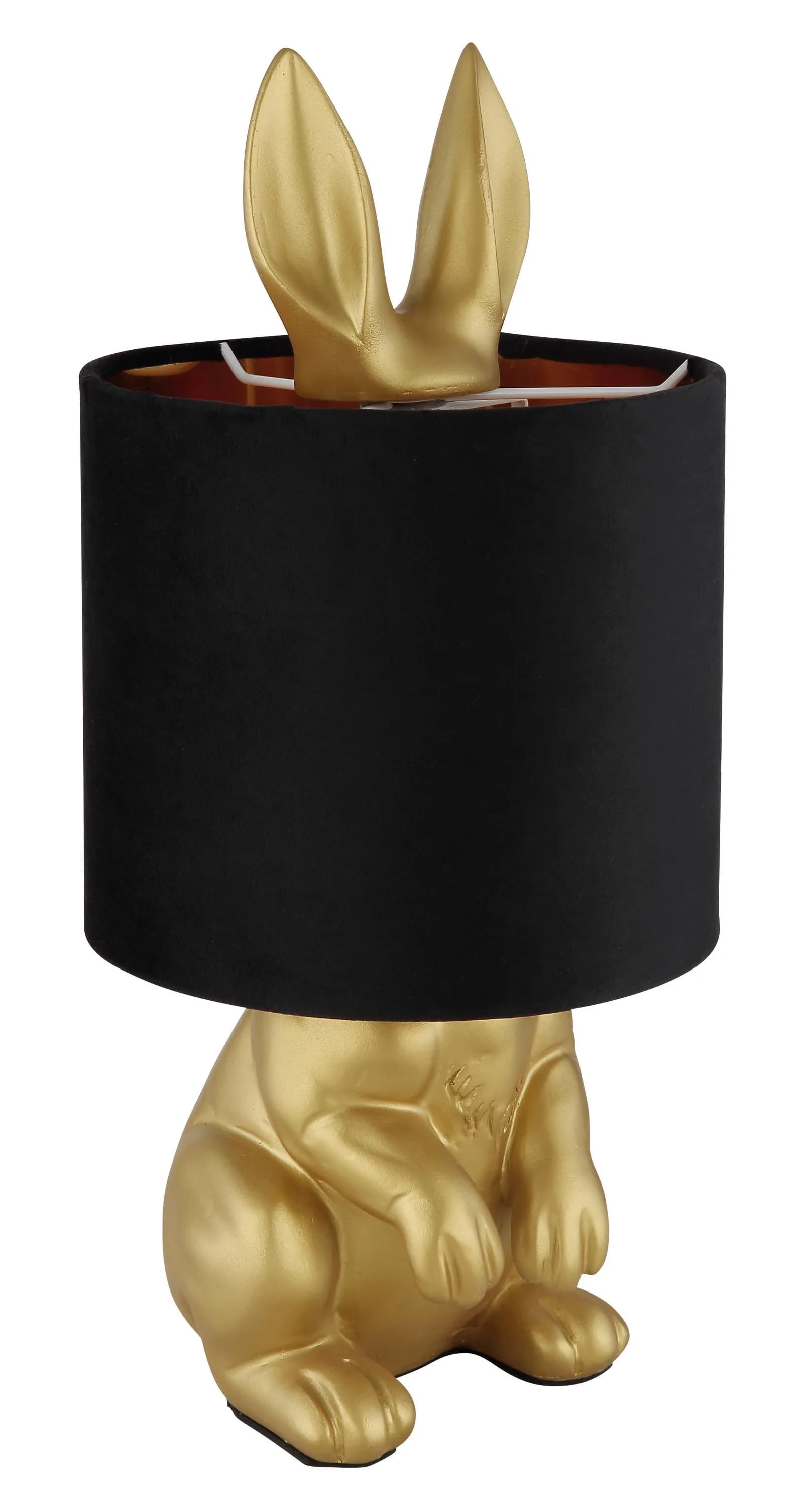 Globo Tischleuchte RABBIT Gold Matt Schwarz