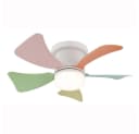 GLOBO LIGHTING Deckenventilator mit LED, Bunt, Dimmbar, Fernbedienung Bild 2