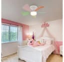 GLOBO LIGHTING Deckenventilator mit LED, Bunt, Dimmbar, Fernbedienung Bild 3