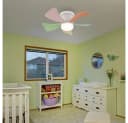 GLOBO LIGHTING Deckenventilator mit LED, Bunt, Dimmbar, Fernbedienung Bild 4