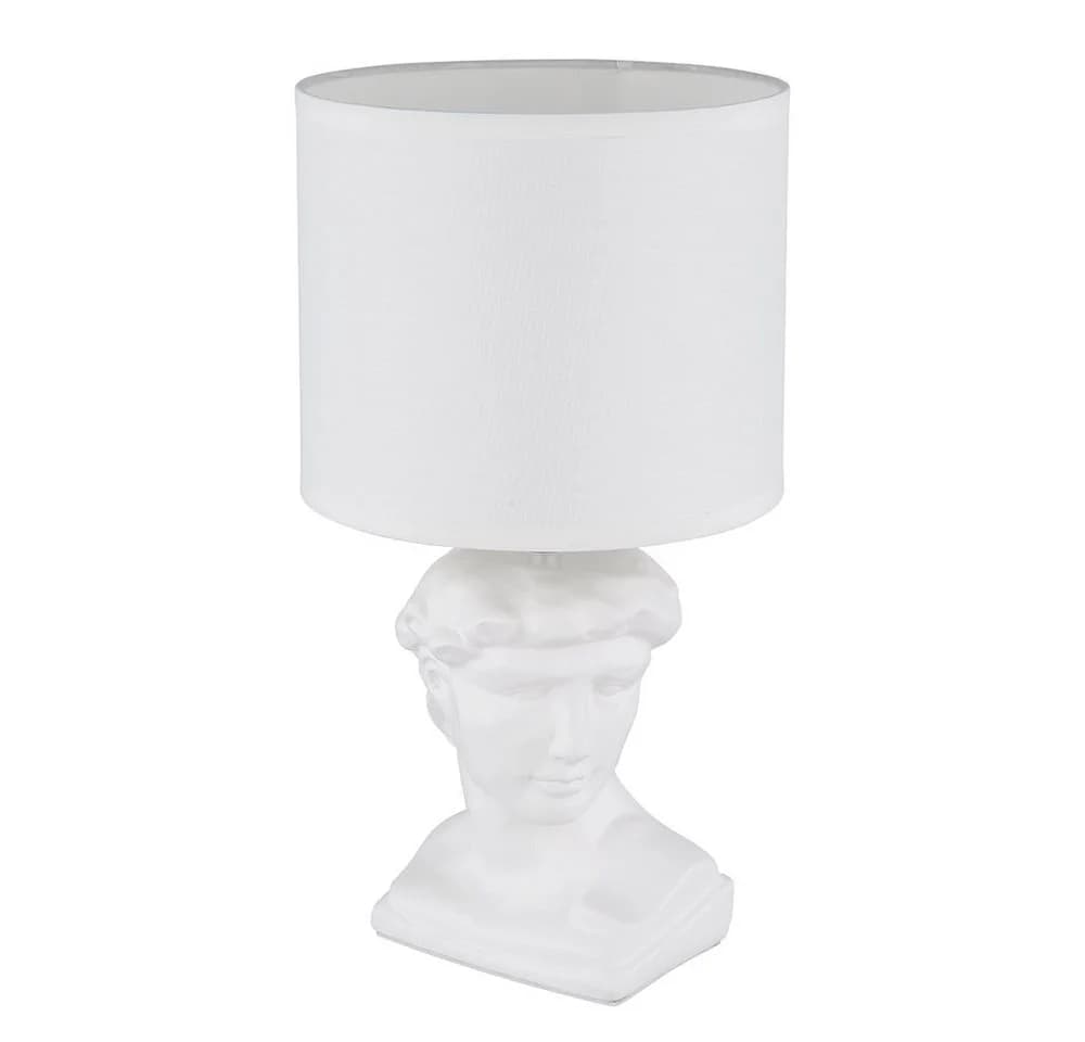 GLOBO LIGHTING Tischleuchte Weiß Keramik Textil - Bild 5