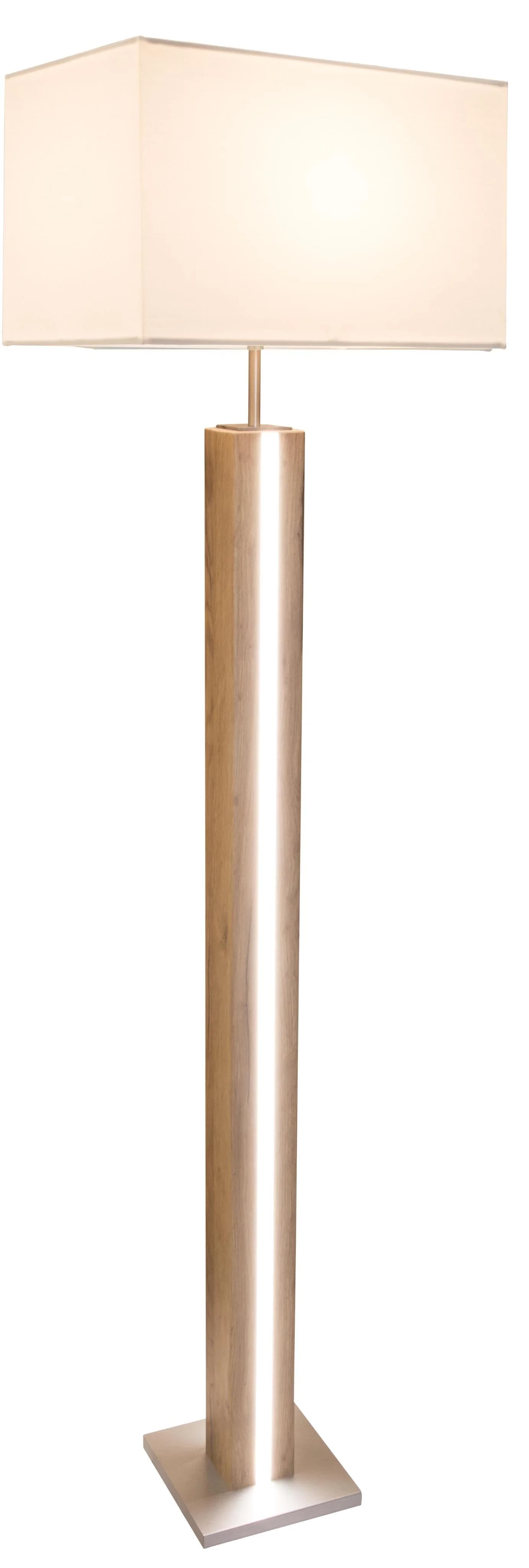 NOWA Stehlampe FOREST hell Holzoptik E27 dimmbar