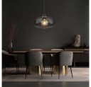 GLOBO LIGHTING Pendelleuchte Rauchglas Schwarz LED inklusive Bild 3