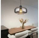 GLOBO LIGHTING Pendelleuchte Rauchglas Schwarz LED inklusive Bild 5