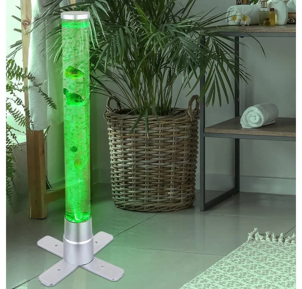 GLOBO LIGHTING LED Stehlampe mit Wassersäule und RGB Farbwechsel Silber - Bild 5