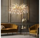 GLOBO LIGHTING Pendelleuchte Gold Glaskristalle 8x G9 Bild 3