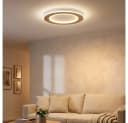 GLOBO LIGHTING LED Deckenleuchte Weiß CCT Schaltung Holzoptik Bild 4
