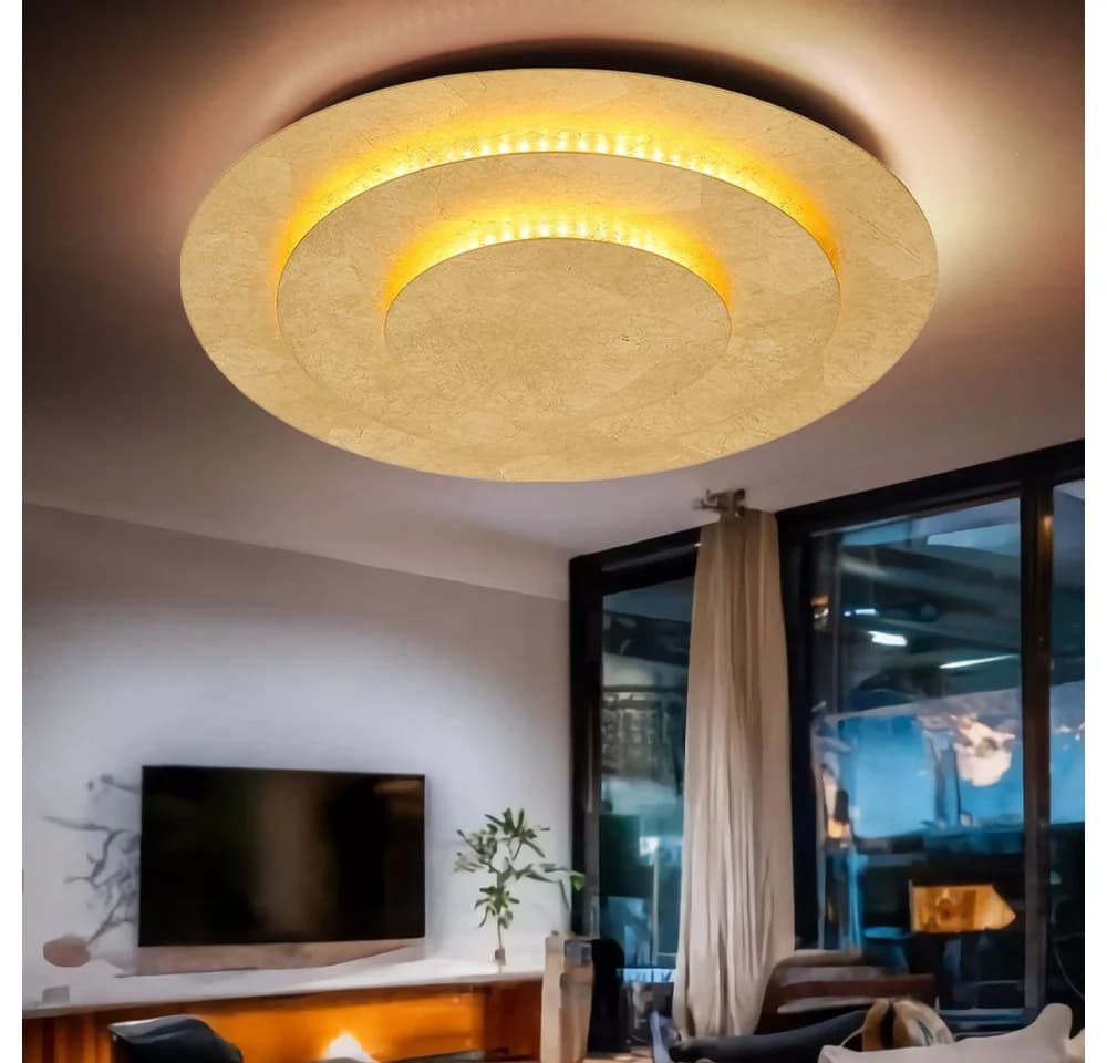 GLOBO LIGHTING LED Deckenleuchte Warmweiß Metall Gold - Bild 3