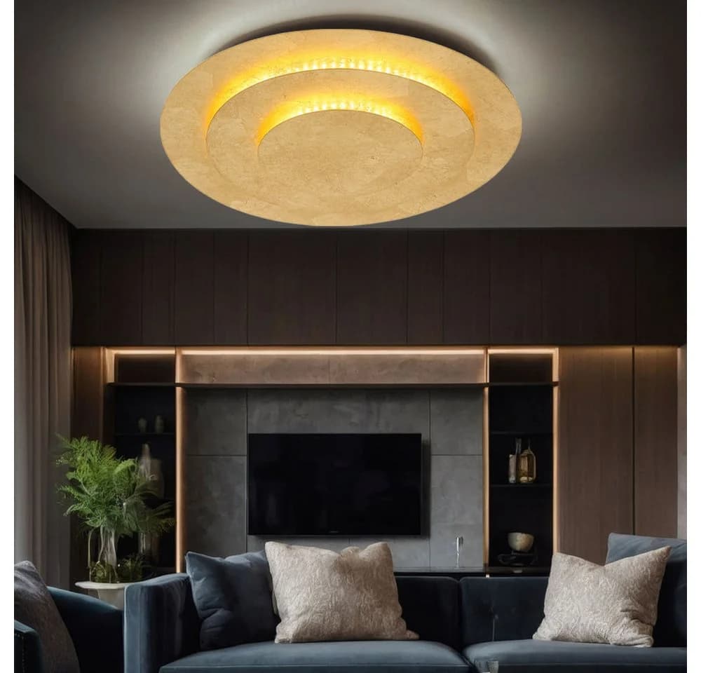 GLOBO LIGHTING LED Deckenleuchte Warmweiß Metall Gold - Bild 4