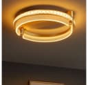 GLOBO LIGHTING LED Deckenleuchte Kristalllampe Dimmbar Fernbedienung Gold Bild 3