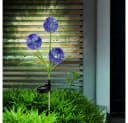 GLOBO LIGHTING Solarleuchte Pusteblume 2er Set Edelstahl Schwarz Bild 3