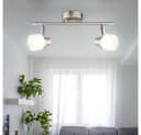 GLOBO LIGHTING LED Deckenspot 2-flammig Silber Modern Bild 3