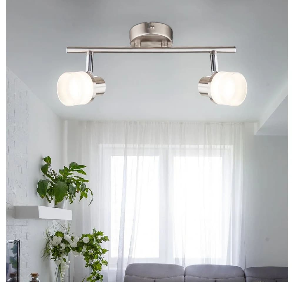 GLOBO LIGHTING LED Deckenspot 2-flammig Silber Modern - Bild 3