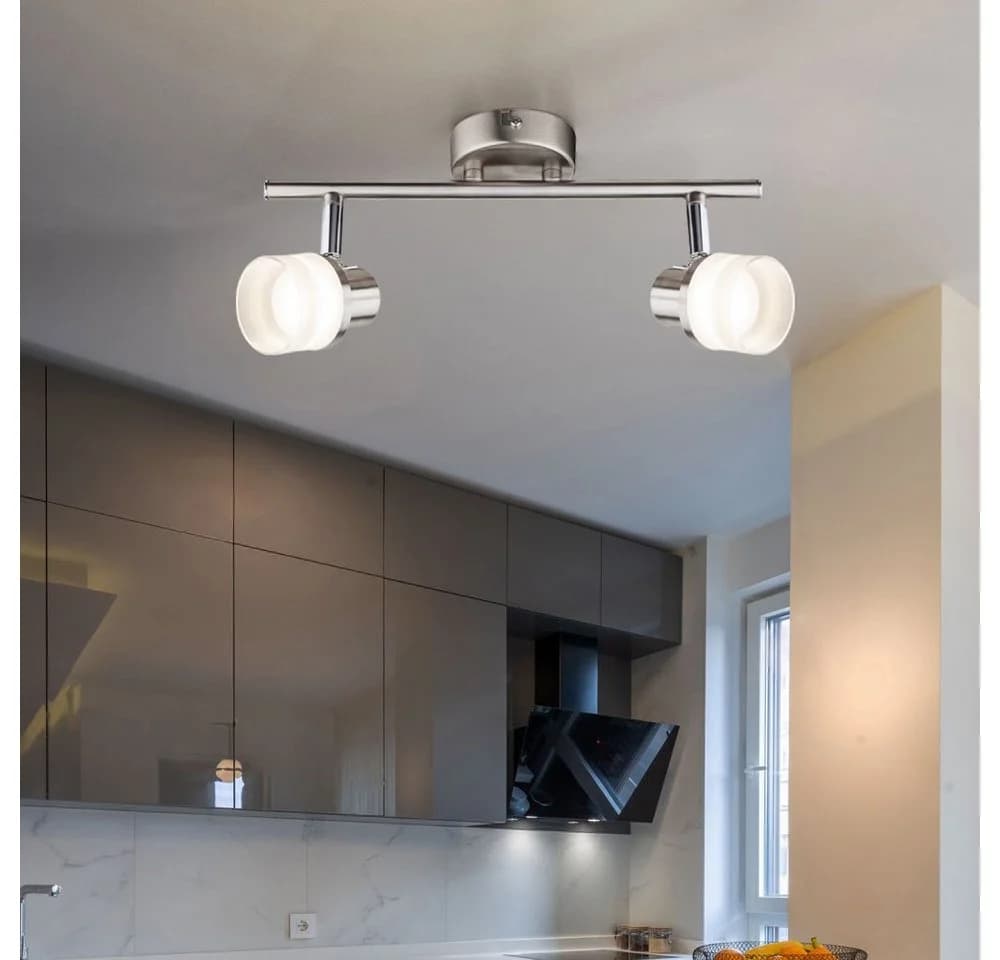 GLOBO LIGHTING LED Deckenspot 2-flammig Silber Modern - Bild 4