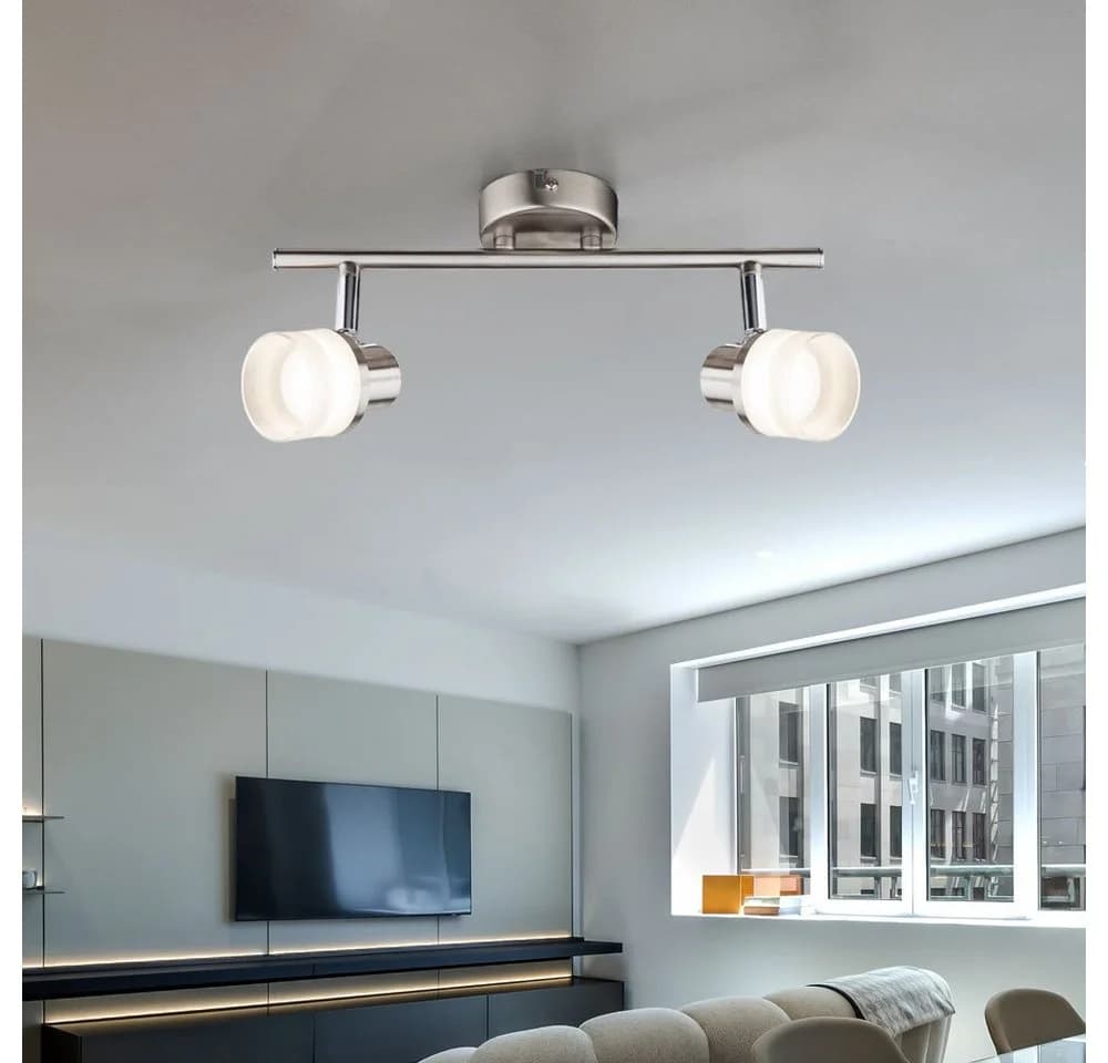 GLOBO LIGHTING LED Deckenspot 2-flammig Silber Modern - Bild 5