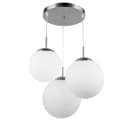 GLOBO LIGHTING Hängeleuchte mit 3 Glaskugeln, LED inklusive, Warmweiß Bild 2