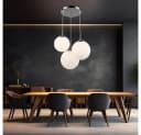 GLOBO LIGHTING Hängeleuchte mit 3 Glaskugeln, LED inklusive, Warmweiß Bild 4