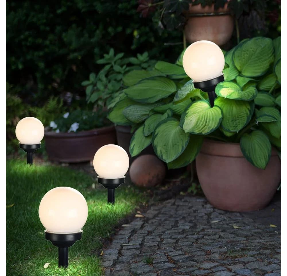 GLOBO LIGHTING LED Gartenleuchte Solar 6er Set Weiß - Bild 4