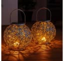 GLOBO LIGHTING Solarleuchte Orientalisch Silber 2er Set Bild 3