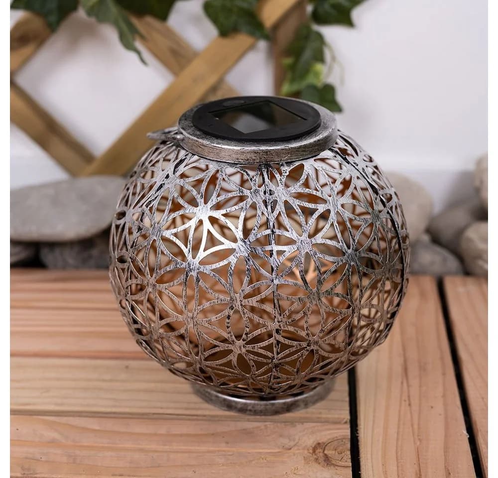 GLOBO LIGHTING Solarleuchte Orientalisch Silber 2er Set - Bild 5
