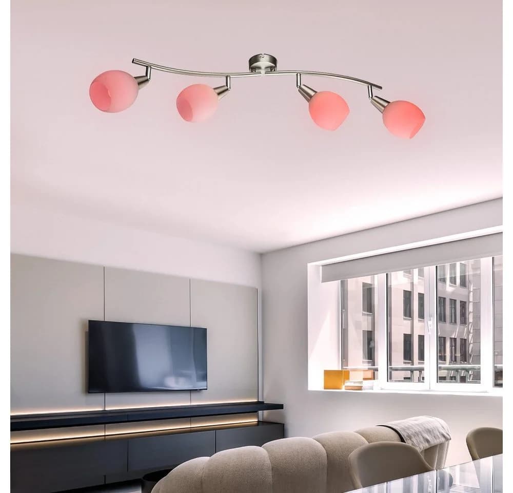 GLOBO LIGHTING LED Deckenleuchte 4-flammig RGB Fernbedienung silber/weiß - Bild 3